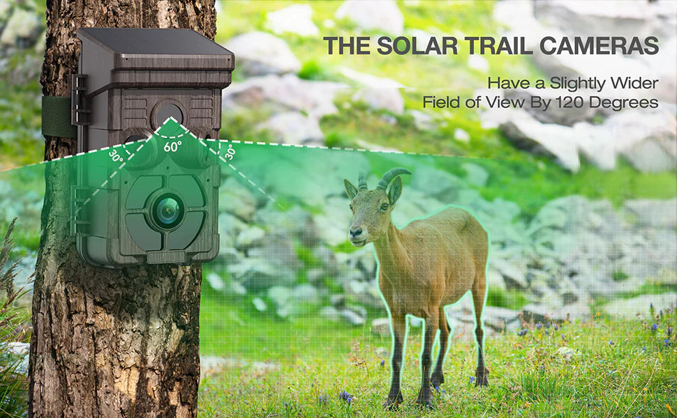 The Solar Trail Cameras have a slightly wider field of view by 120 degrees.