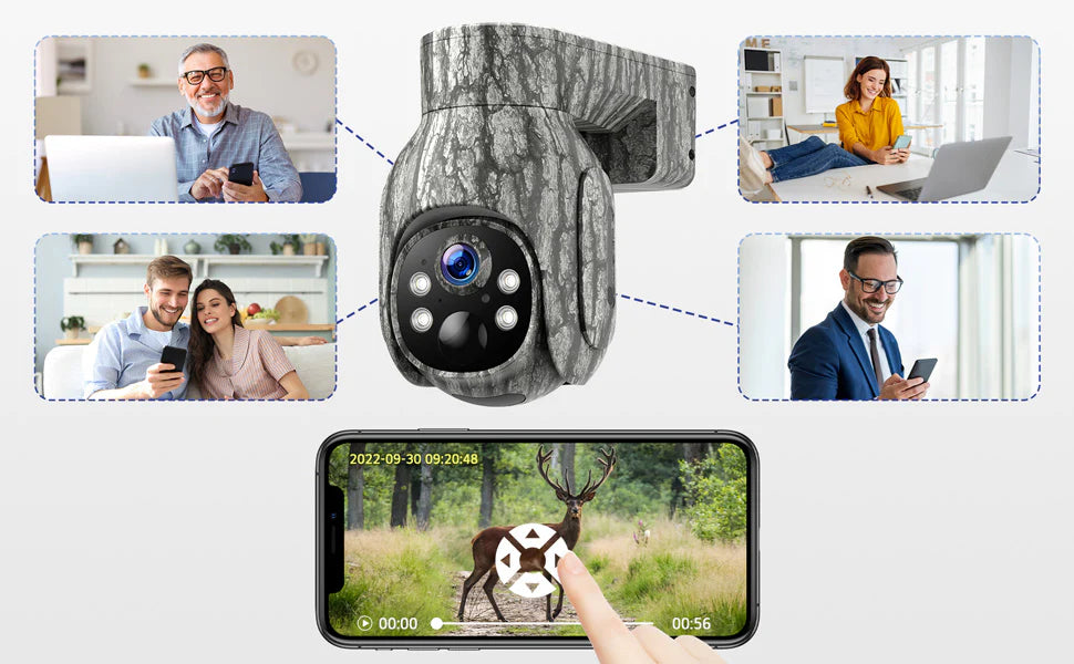 Campark TC17 Solar Trail Camera, The device is solar-powered, connected to the internet, and can capture high-definition video, making it suitable for long-term outdoor monitoring.