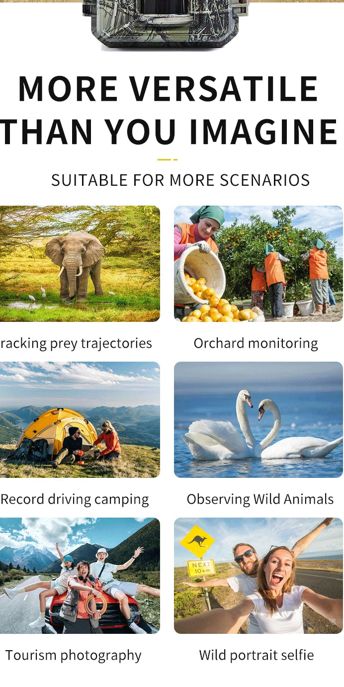 DL006 Mini Hunting Camera, Suitable for various scenarios, including tracking, monitoring, recording, observation, and photography.