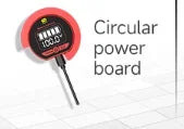 Circular power display board meter for BMS, round dial module with cable lead