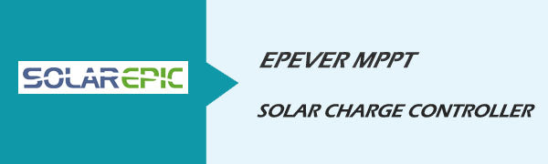 EPEVER 50A/60A/80A/100A  MPPT Solar Charge Controller 150V-200V PV Input Negative Ground Work with 12/24/36/48V Battery System Tracer 10420AN