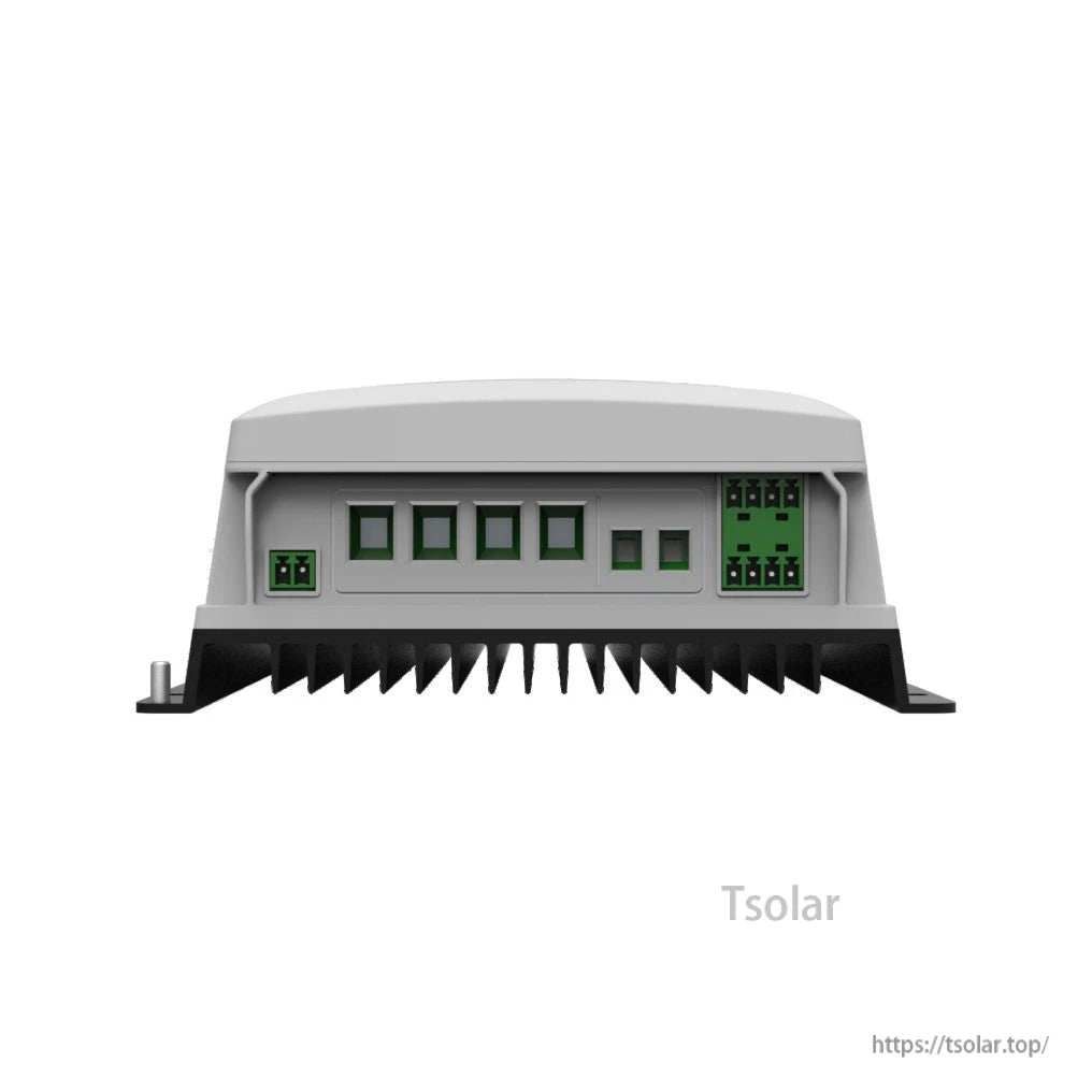 EPEVER DuoRacer MPPT dual-battery solar charge controller with front terminal blocks and heatsink base