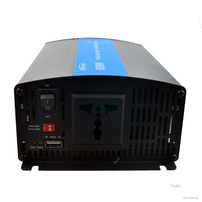 EPEVER IPower Off Grid Inverter, EPEVER iPower 600W off-grid power inverter with universal AC outlet, on/off switch and 5V USB port