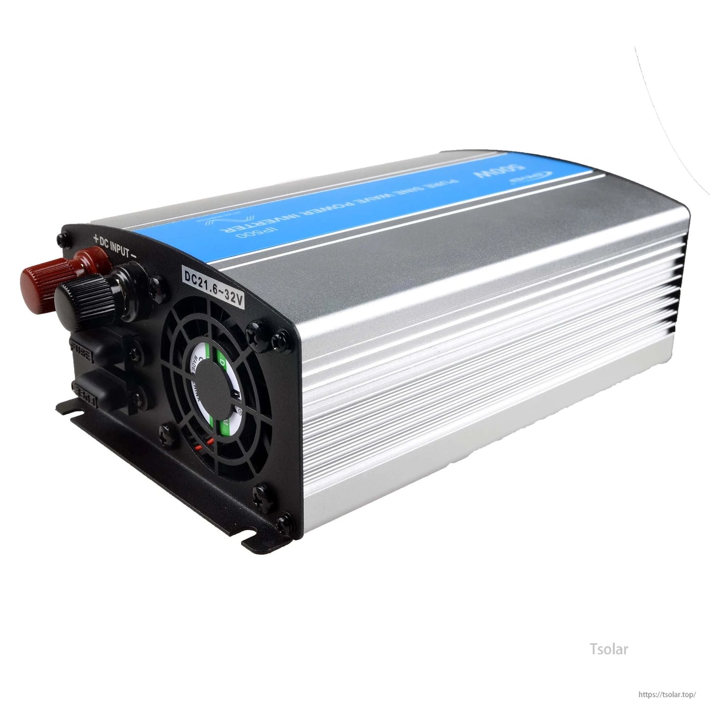 EPEVER IPower Off Grid Inverter, EPEVER iPower off-grid inverter with DC input terminals, cooling fan grille, and aluminum housing