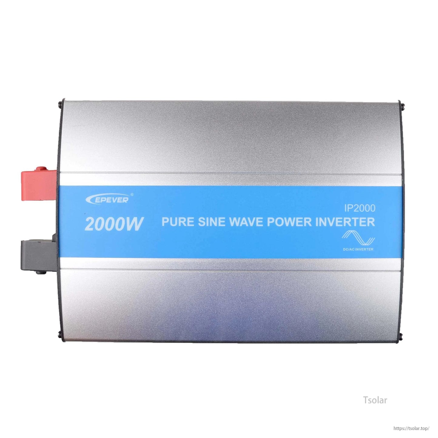 EPEVER IPower Off Grid Inverter, EPEVER IP2000 2000W pure sine wave power inverter with red and black terminals on the left side