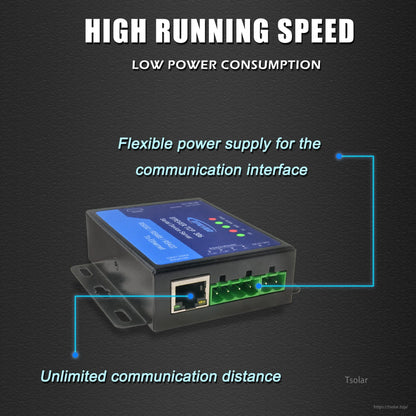 EPEVER TCP 306 Serial Device Server for RS485 Solar Controller/Inverter Monitoring, 10/100M Ethernet