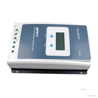 EPEVER Tracer AN MPPT solar charge controller with LCD display and two control buttons on top panel