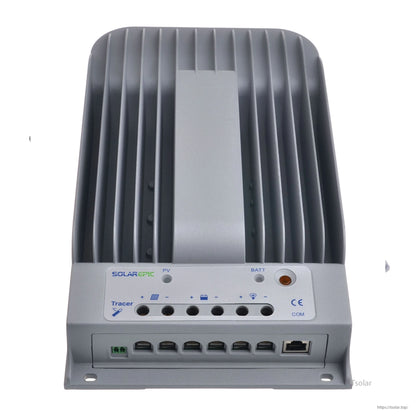 EPEVER Tracer BN MPPT solar charge controller with finned aluminum heat sink and front terminals plus RJ45 port