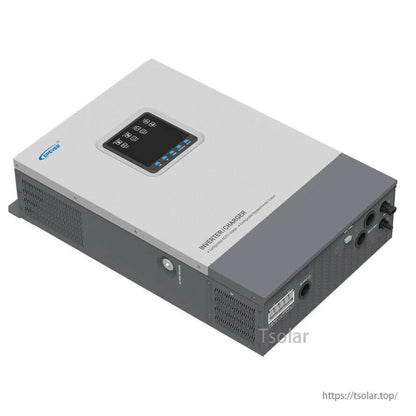 EPEVER UPower-Hi 5000W hybrid inverter/charger with top LCD control panel and side wiring ports