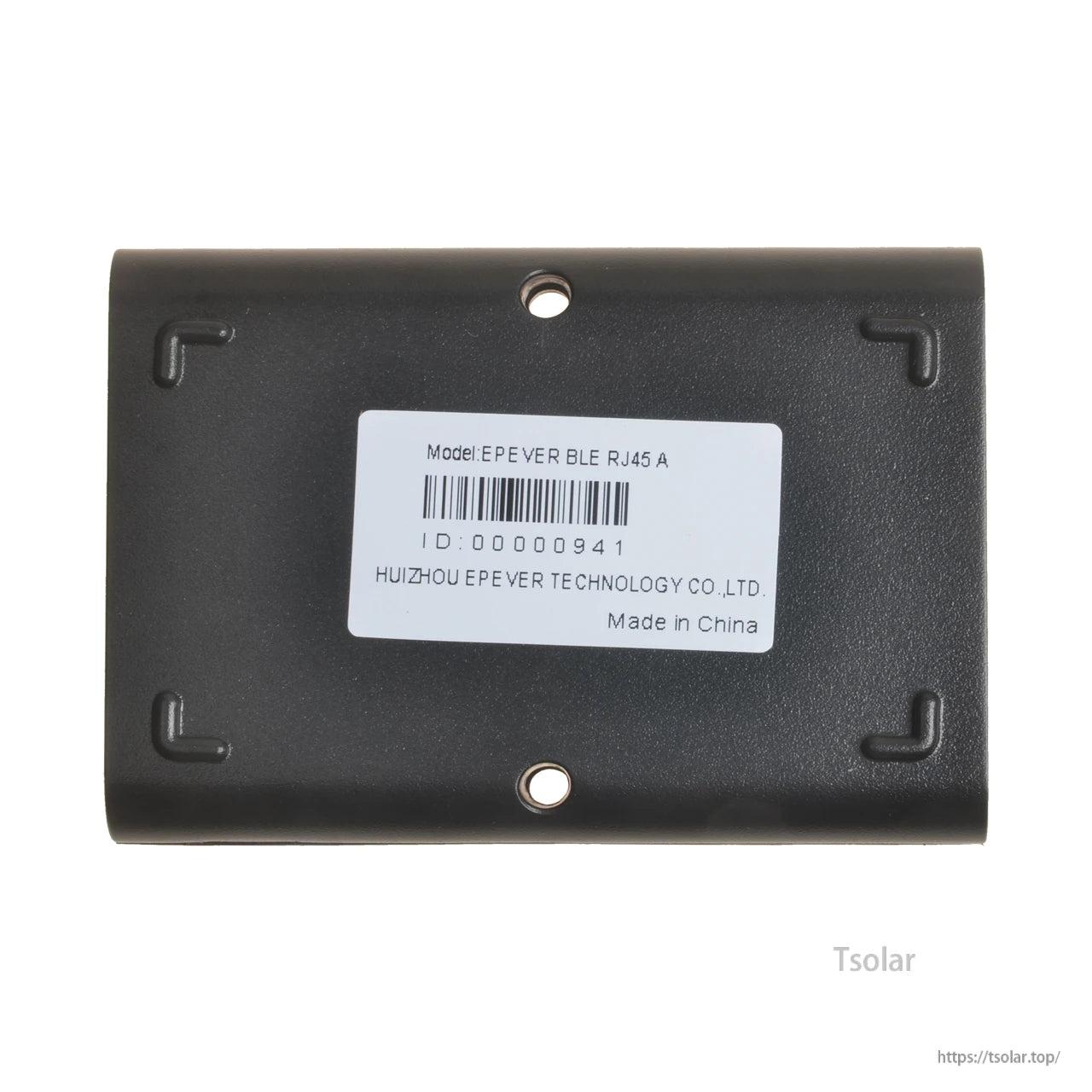 Back view of EPEVER BLE RJ45 module with model label and mounting holes for RS485 Bluetooth adapter