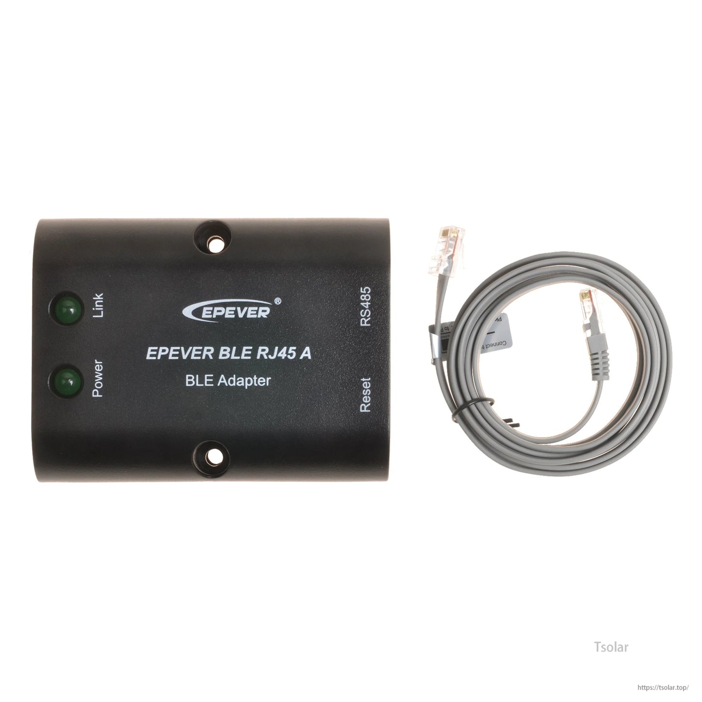 EPEVER BLE RJ45 A RS485 Bluetooth adapter module with Link/Power LEDs and included RJ45 cable