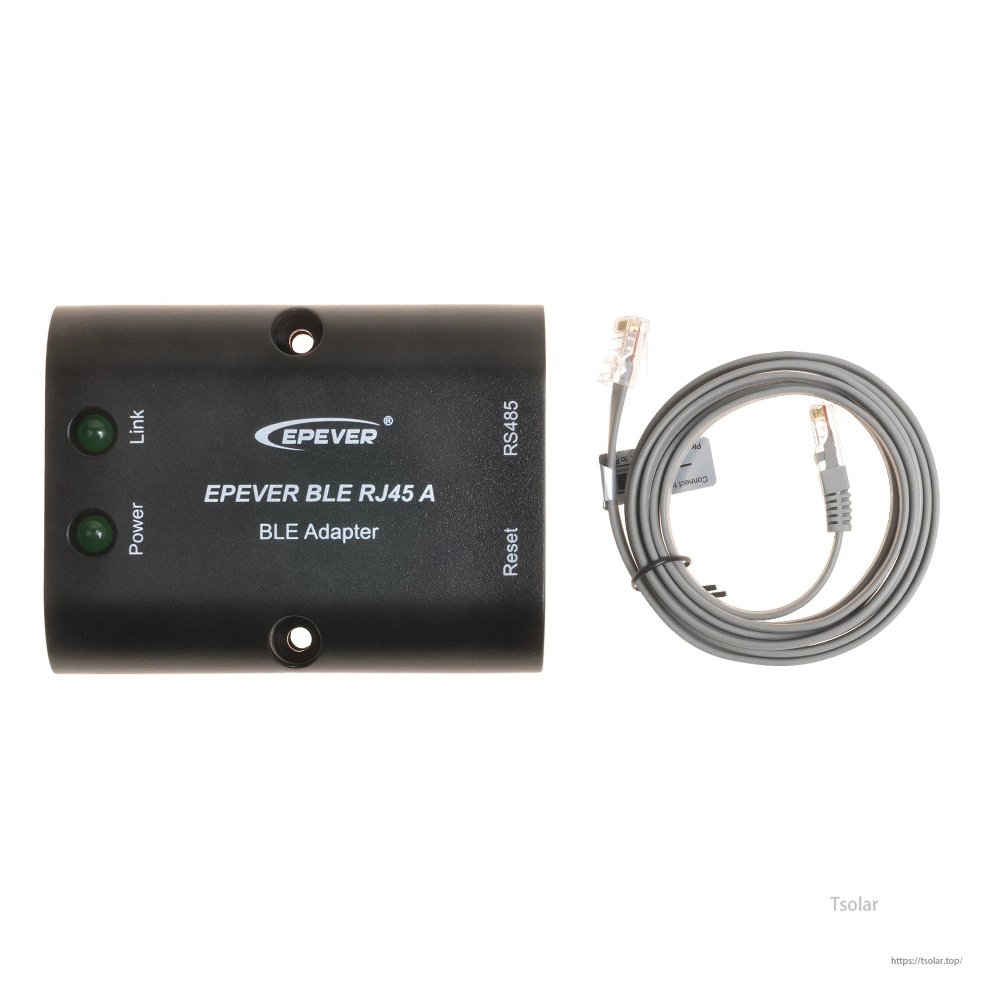 EPEVER BLE RJ45 A RS485 Bluetooth adapter module with Link/Power LEDs and included RJ45 cable