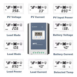 Epever MPPT Solar Charge Controller 60V PV Input Trace AN Series