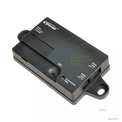 Epever PAL-ADP-50AN PT adapter with RS485 and RJ45 ports, set button, and mounting tabs