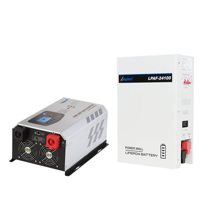 Ampinvt 5000W DC 24V Split Phase Pure Sine wave Inverter with AC Charger