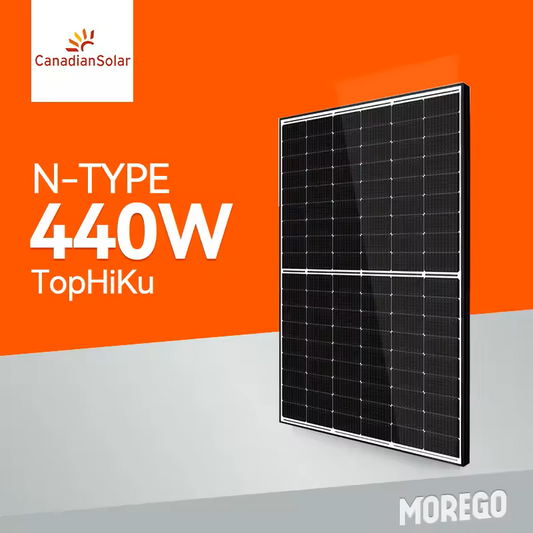 Canadian Solar 440W Solar Panel, Canadian Solar N-Type 440W Top-Hi Ku Morego Solar Panel