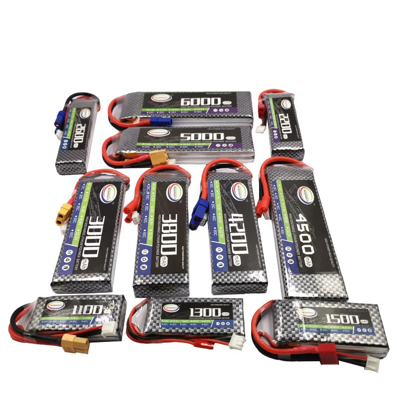MOSEWORTH 2S 7.4V LiPo Battery 1300–6000mAh 30C/40C/60C for RC Airplane Helicopter Drone Car Boat