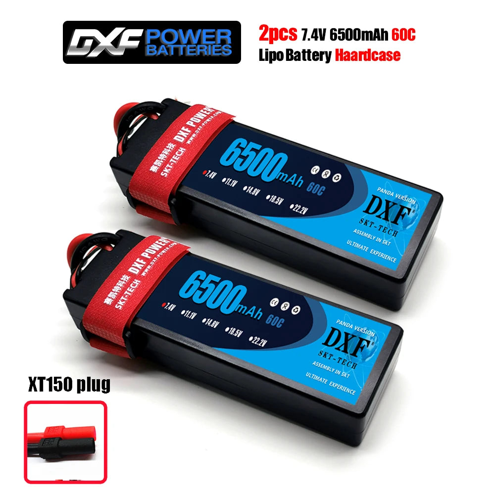 DXF Lipo Battery, Lipo battery for RC cars and airplanes, various capacities and discharge rates.