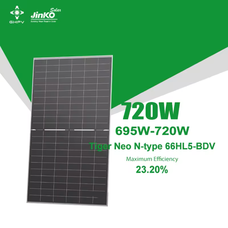 720 Pv Module Jinko 700 Watt Solar Panel - (695W - 720W) Tiger Neo N-type Bifacial S ...