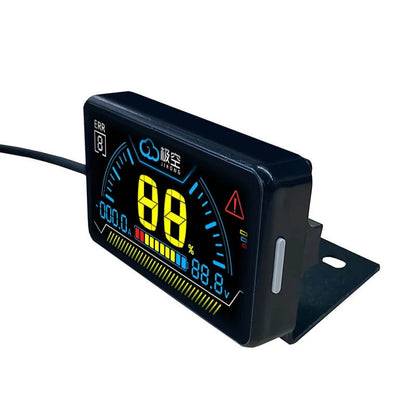 JKBMS 2.5 LCD Power Board Display angled view showing screen, housing and mounting bracket