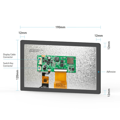 JKBMS V19 Version 7.0 Inch LCD Display Adapter for JIKONG BMS (PBxA16SxxP series inverters are dedicated to BMS V19 version)