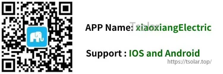 QR code for XiaoxiangElectric app download, compatible with iOS and Android for JBD smart BMS monitoring