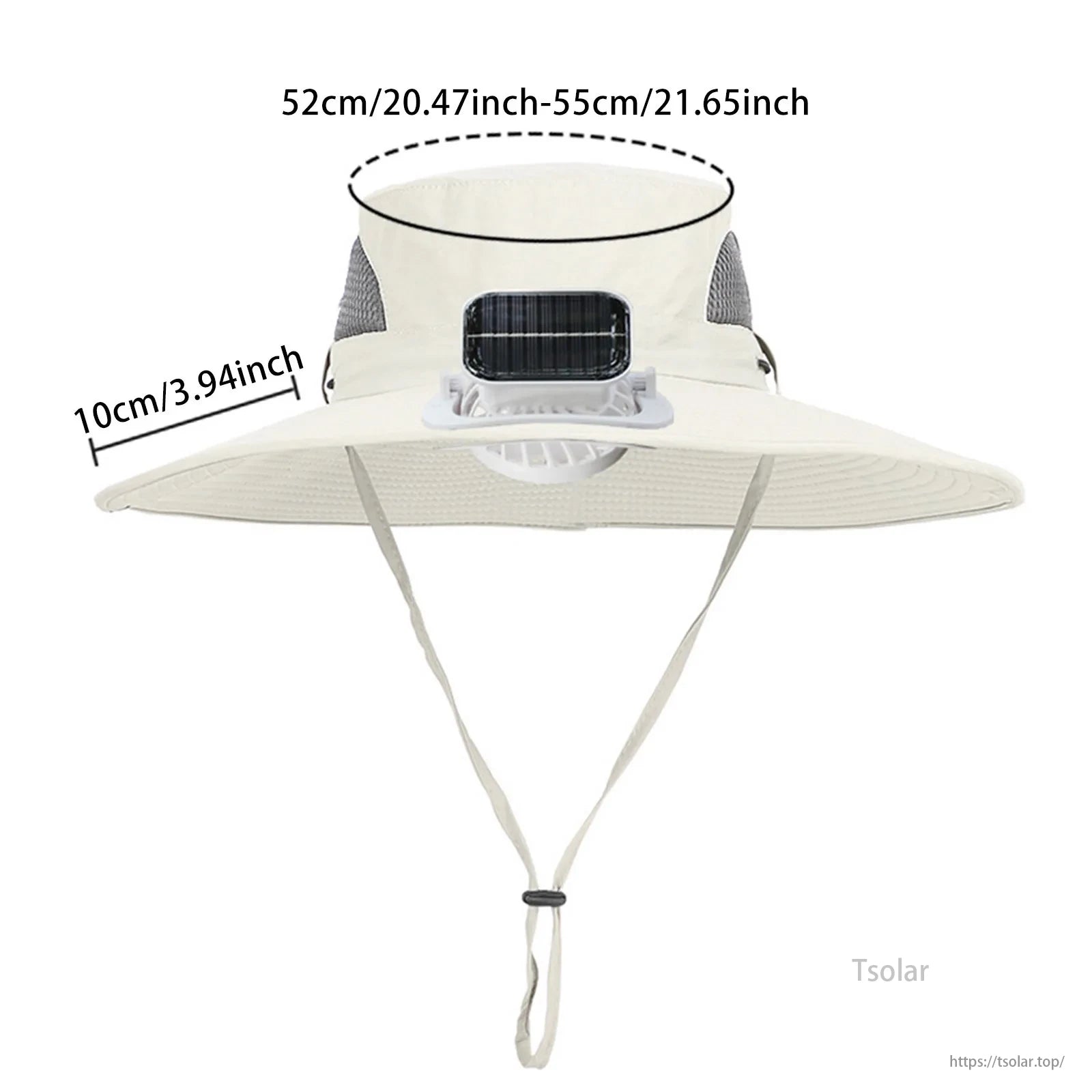 Kids Solar Fan Hat, Kids' solar fan hat with UV protection and cooling fan for hiking, gardening, or outdoor play.