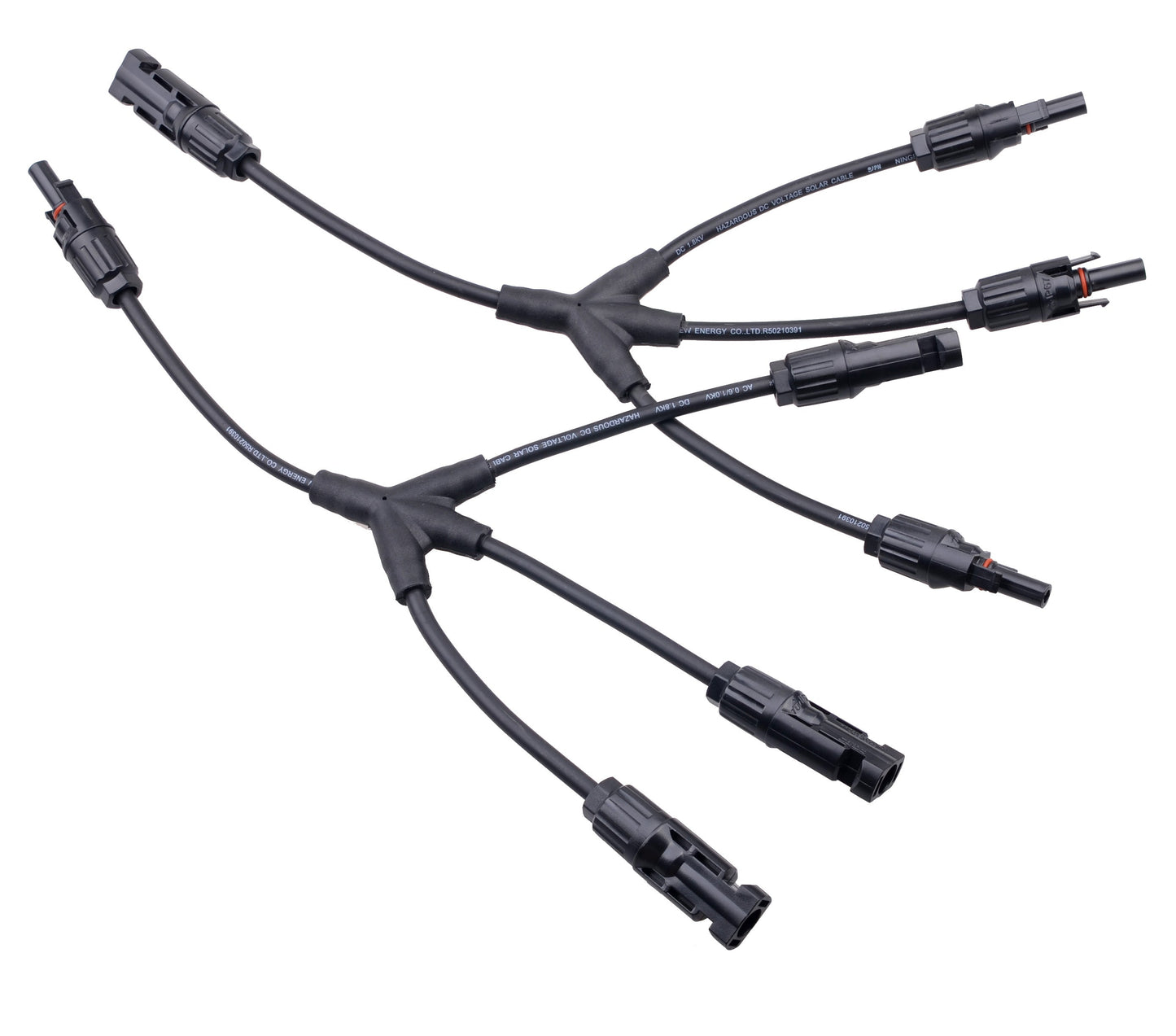2PCS SolarEpic SA4 Solar Panel Adaptor Cable Y Branch Connector 3 in1 MC4 Solar Cable Connector