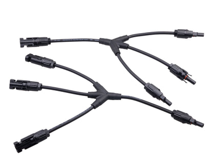 2PCS SolarEpic SA4 Solar Panel Adaptor Cable Y Branch Connector 3 in1 MC4 Solar Cable Connector