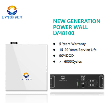 LVTOPSUN LV48100 48V 100AH LifePO4 Battery