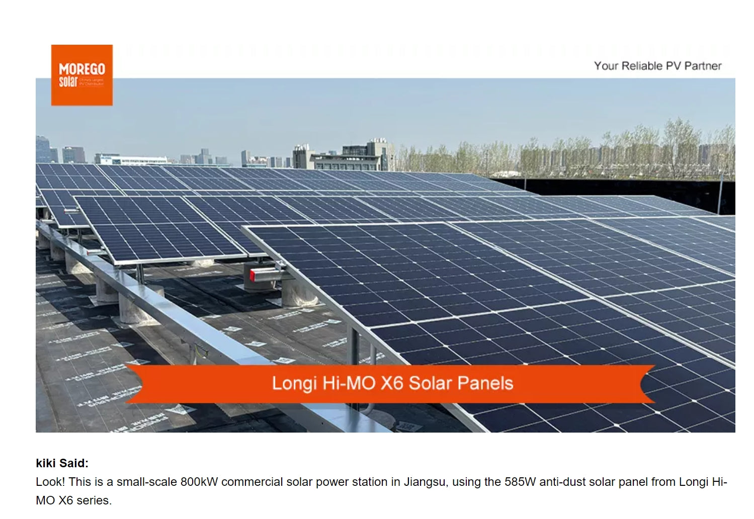 The LonGi 645W Solar Panel uses Longi Hi-MO X6 solar panels for small-scale commercial solar power stations.