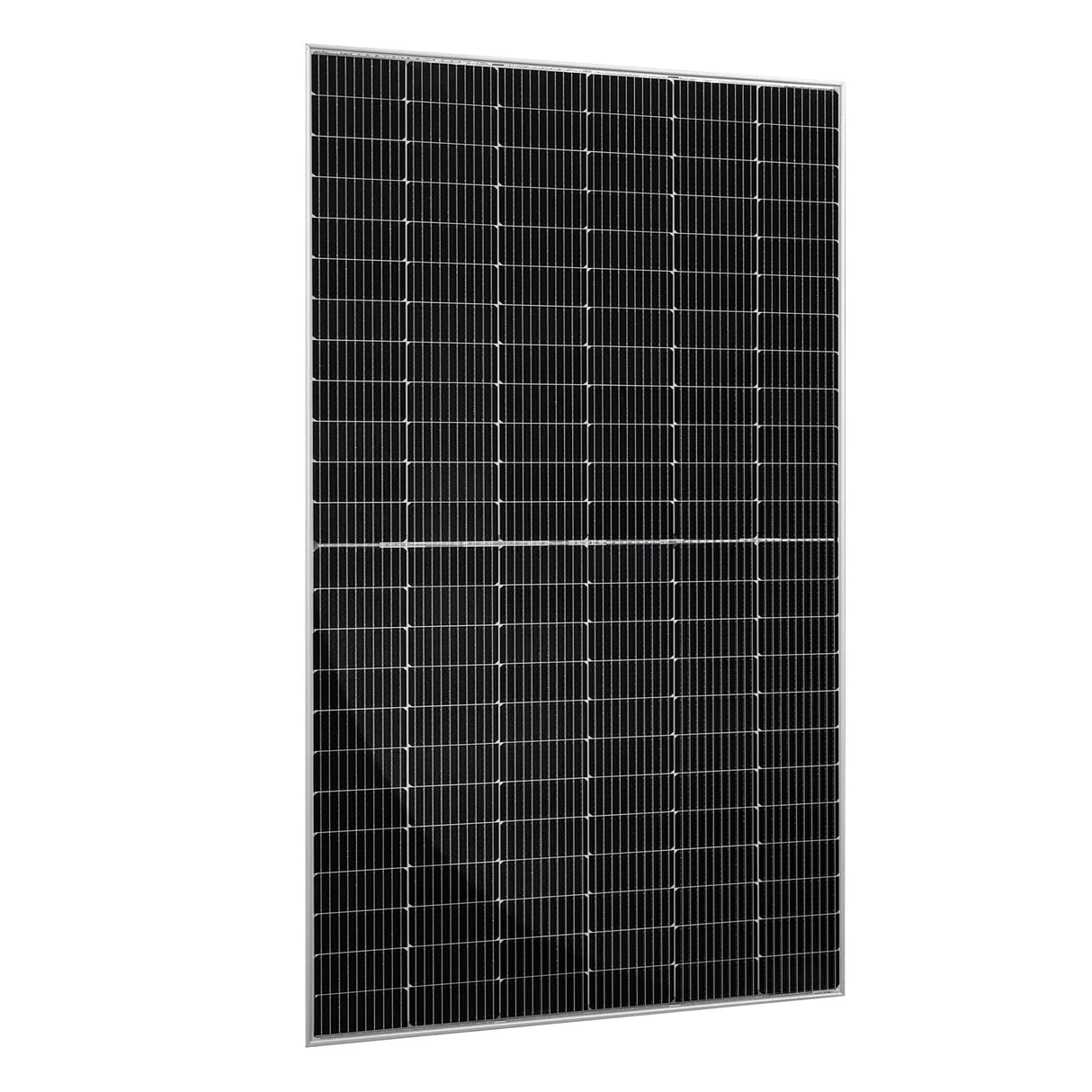 Rich Solar 550 Watt Solar Panel, Durable solar panel with lightweight aluminum frame and high-transmission glass for outdoor use.