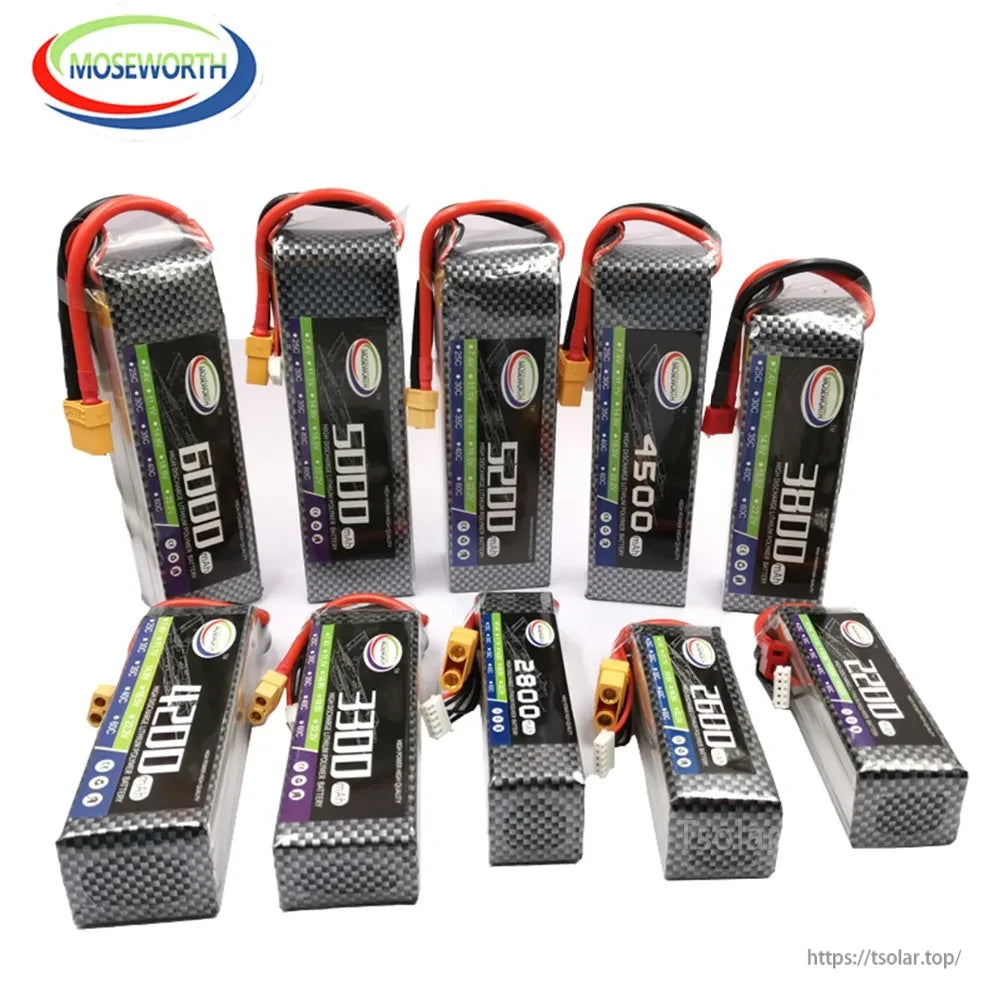 MOSEWORTH LiPo Battery, MOSEWORTH LiPo Batteries Various Capacities and Voltages