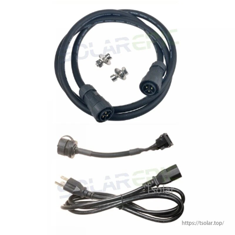 MPPT 700W Waterproof Grid Tie Inverter, Waterproof grid-tie inverter wiring kit with circular connector cable, mounting hardware and AC power cord