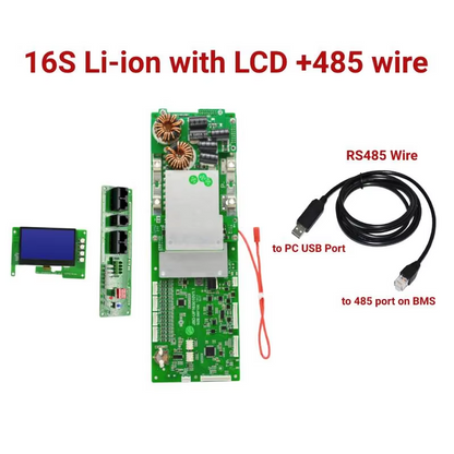 JBD UP16S010 Battery Management System BMS 48V 8S-16S 100A-200A RS485/CAN/UART for ESS Inverters
