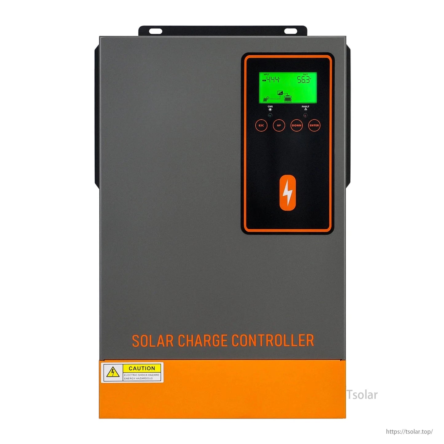 PowMr 140A 48V MPPT Solar Charge Controller, 6500W input, 450V max PV, suitable for lithium and lead-acid batteries.