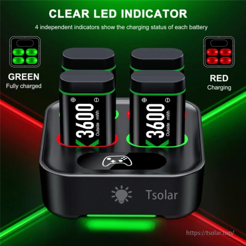 Rechargeable Battery, Rechargeable batteries with LED charging indicators
