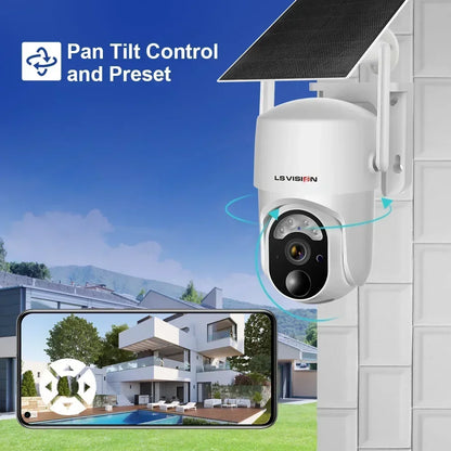 LS VISION 4MP Solar Camera, Pan Tilt Control and Preset LSVISIE