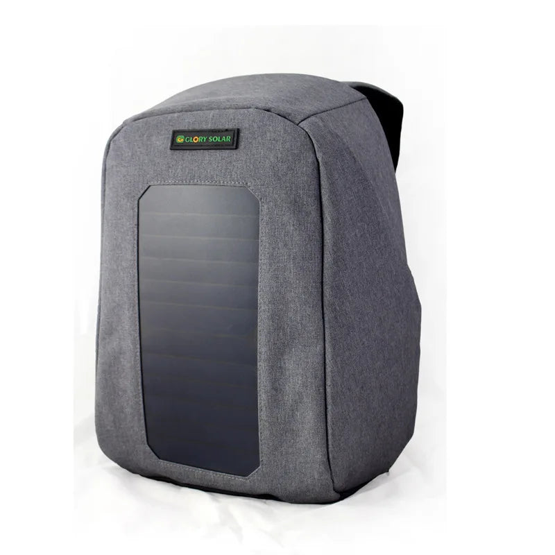 GLORY SOLAR GS-TB11 15.6 inch Anti-Theft Solar Charging Laptop Backpack – 22L, Waterproof, USB Port, Business & Travel Bag
