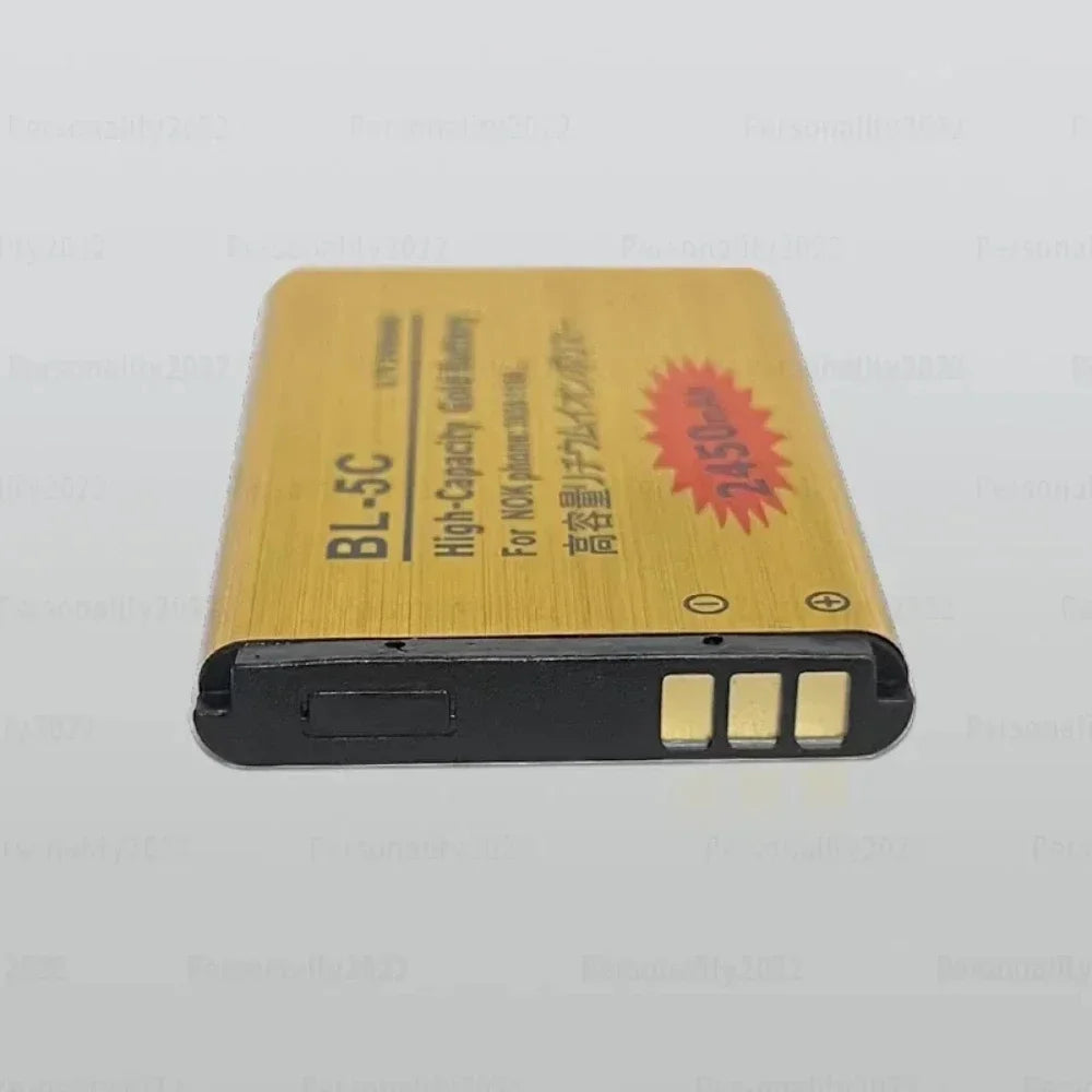 BL-5C Mobile Phone Battery 3.7V 2450mAh Rechargeable Li-Ion for Nokia 1100 1110 1112 2610 6230 6630 N70/N71/N72