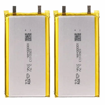1260110 Lithium Polymer Battery 3.7V 10000mAh Li‑Po Rechargeable Cell for Power Bank, Laptop, LED & Camping DIY