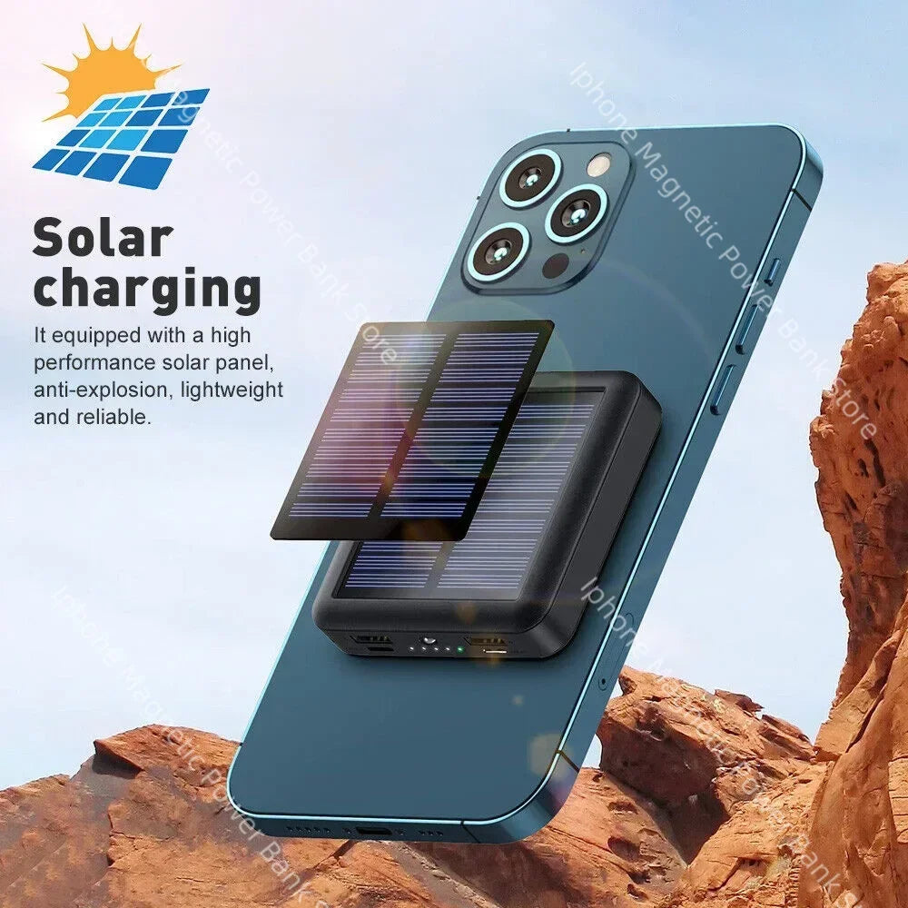 Portable Solar Power Bank, Solar charging power bank, lightweight, reliable, fast charging for multiple devices