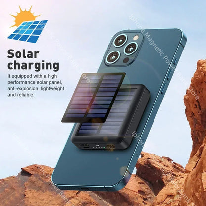 Portable Solar Power Bank, Solar charging power bank, lightweight, reliable, fast charging for multiple devices
