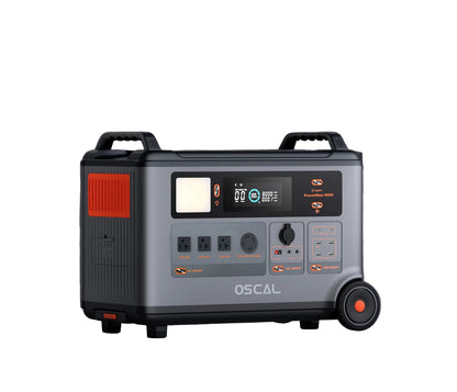 Oscal Blackview 6000W Power Station, Oscal PowerMax 6000: 6000W, 3600Wh LiFePO4 battery, pure sine wave, 14 ports, app-controlled portable power station.