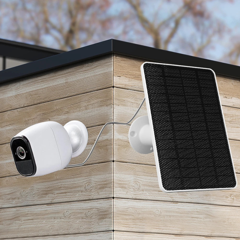 Arlo Ultra Solar Panel, Adjustable wall mount bracket for easy installation and optimal positioning to capture maximum sunlight.