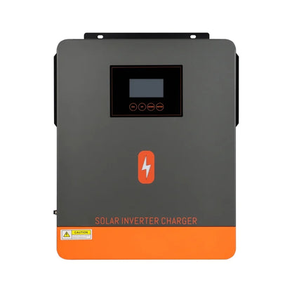 PowMr POW-LVM3.6M-24V 3.6KW solar hybrid inverter front panel with LCD display and buttons