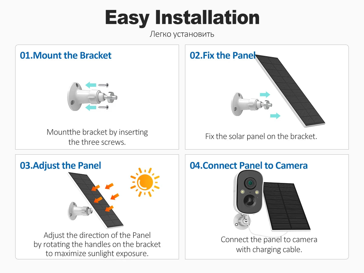 MISECU 2K 3MP Solar Security Camera, Easy Installation Jlerko VcTaHOBWTb 01.Mo