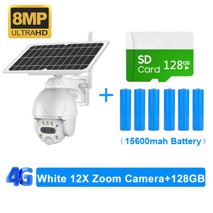 SHIWOJIA S379 Solar Camera, Advanced security features include high-definition camera, ample storage, powerful zoom, and long-lasting battery.