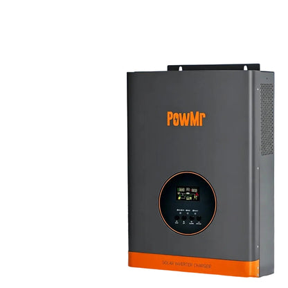 PowMr POW-RELAB 1.2KU 1200W hybrid solar inverter front view with LCD display and control buttons