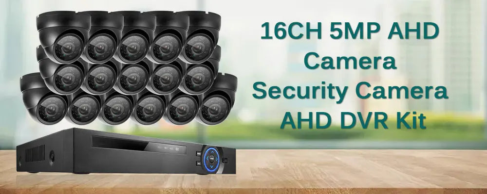 Devoccvo 16 Channel 5MP Security Camera System, High-definition security camera system for indoor/outdoor use, offering clear 5MP resolution.